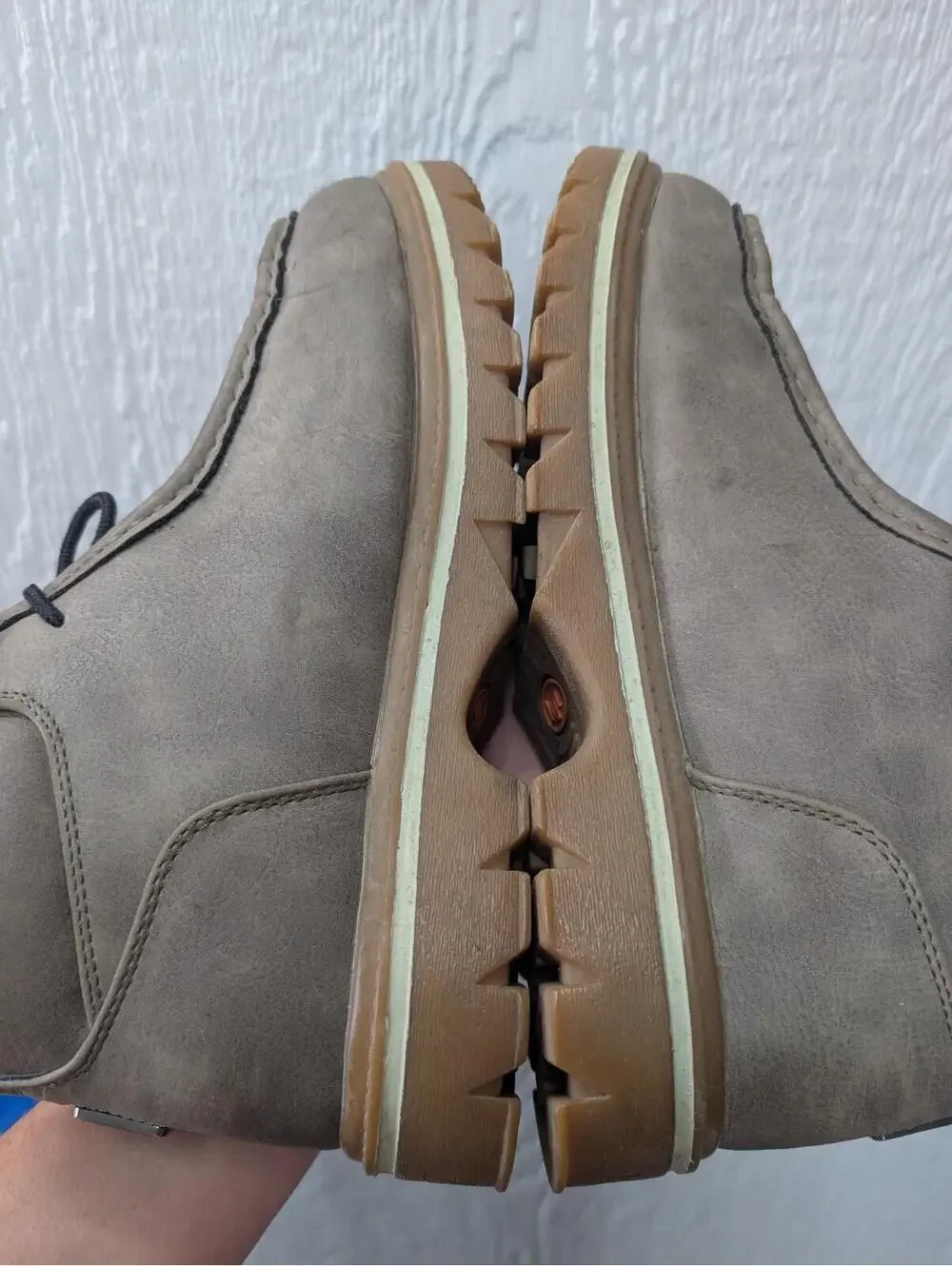 Lugz Fringe Moc Toe Chukka Boots Gray Leather Men's Size US 9.5 EU 43